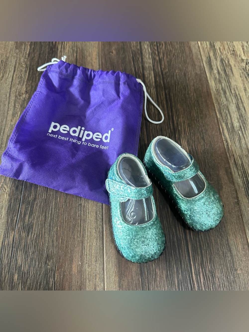 Pediped glitter Mary Jane toddler girls 12-18 mo US 5 shoes dress princess